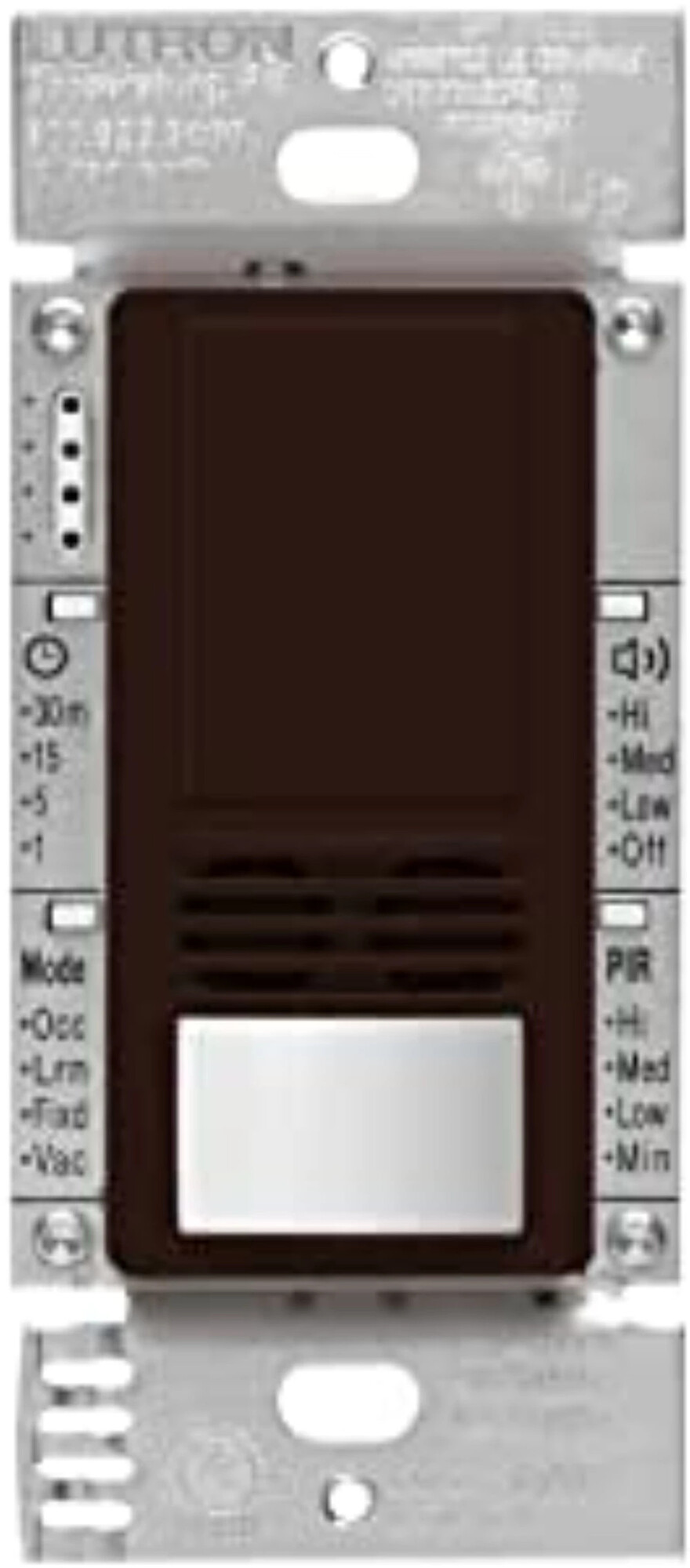 Maestro Dual Technology (Dual Tech) occupancy sensor switch, neutral connection required applies exclusive XCT Technology for minor and fine motion detection in brown