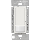 Maestro 0-10V dimmer occupancy/vacancy sensor, passive infrared, 8A fluorescent ballast or LED driver, 120-277V, in white