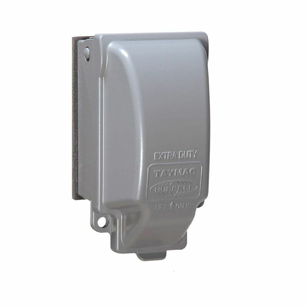 One Gang Metal While-In-Use Covers - Extra Duty, Vertical 8-in-1