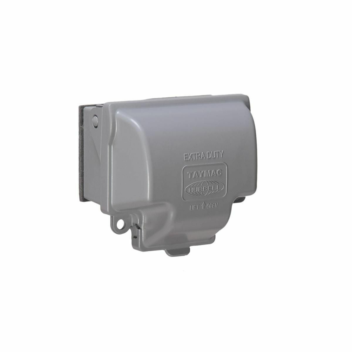 One Gang Metal While-In-Use Covers - Extra Duty, Horizontal 8-in-1