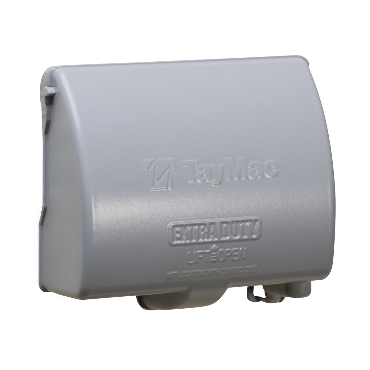 One Gang Metal Low Profile While-In-Use Covers - Extra Duty, Horizontal 8-in-1