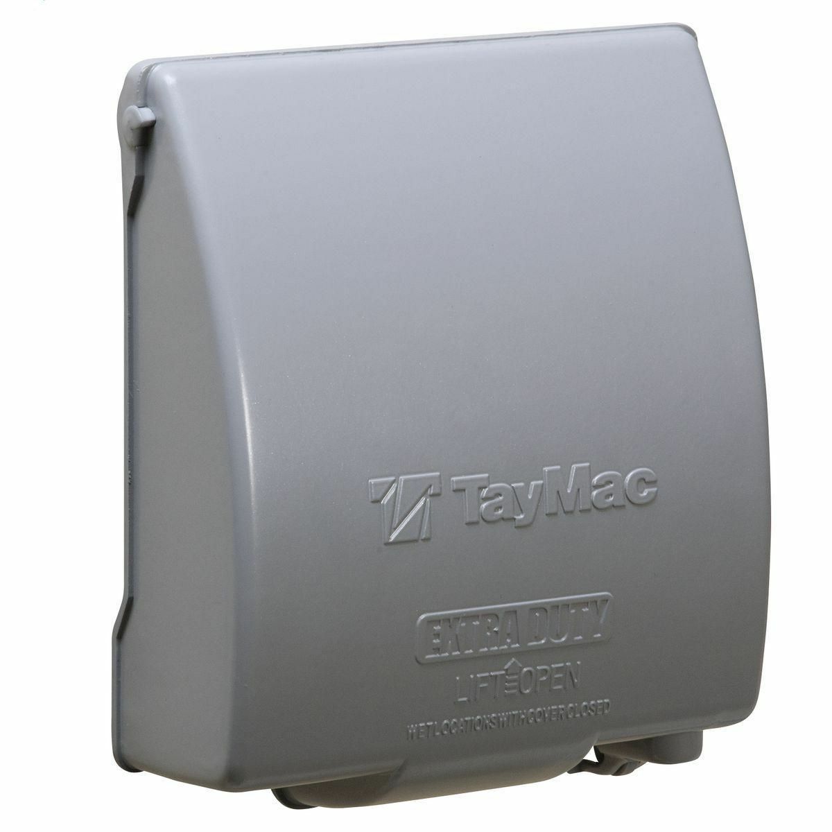 Two Gang Metal Low Profile While-In-Use Covers - Extra Duty, 2-Gang 55-in-1