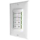 Low Voltage Push-Button Wallpod , 4 scene control, Occupancy controlled dimming without dimming output, White, SKU - 210WEP