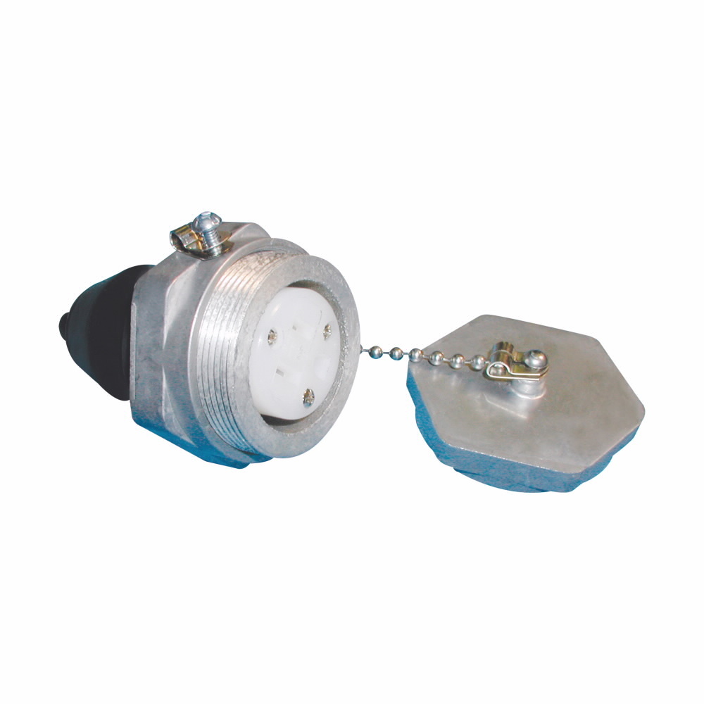 Eaton Crouse-Hinds series Pauluhn NRL 86 cord connector, 15A, Die cast aluminum, 5-15R, 125 Vac