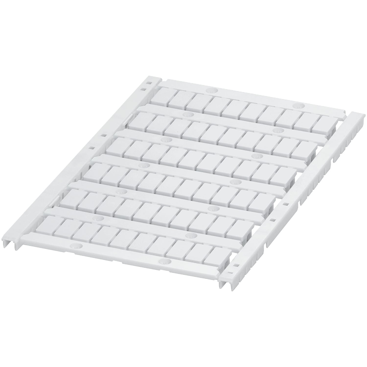 Terminal Blocks, Linergy, marking card, 6 strips of ten blank markers, for 6.2mm blocks, white