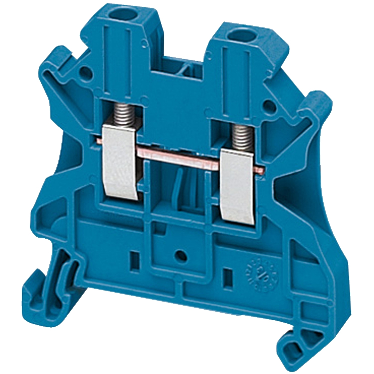 Terminal block, Linergy TR, blue, 2.5mm, passthrough, 2 points, set of 10