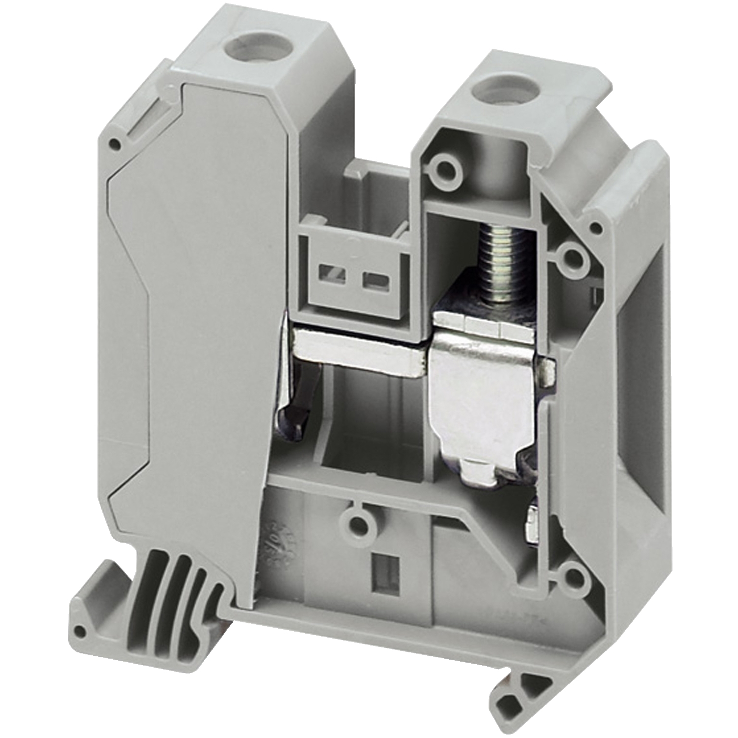 Terminal block, Linergy TR, grey, 35mm, passthrough, 2 points, set of 10