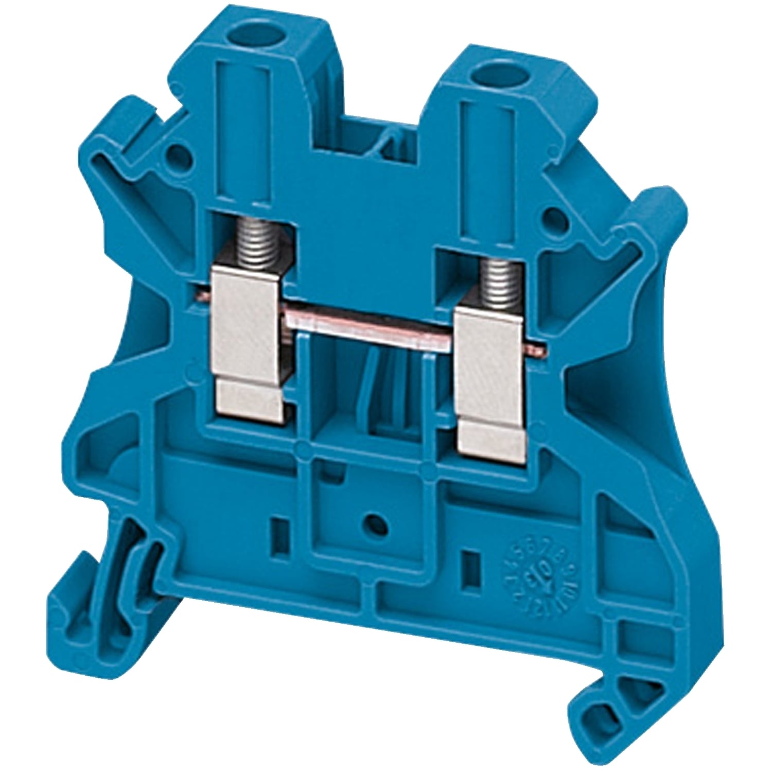 Passthrough Screw Terminal Block; 2 Points, 4mm, Grey
