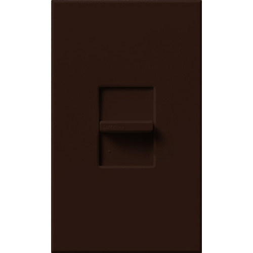Nova T LED+ dimmer with wallplate, 250W LED, 1000W inc/hal, or 3.3A Lutron Hi-Lume A-Series LTE LED Driver (max 10 drivers), 120V in brown