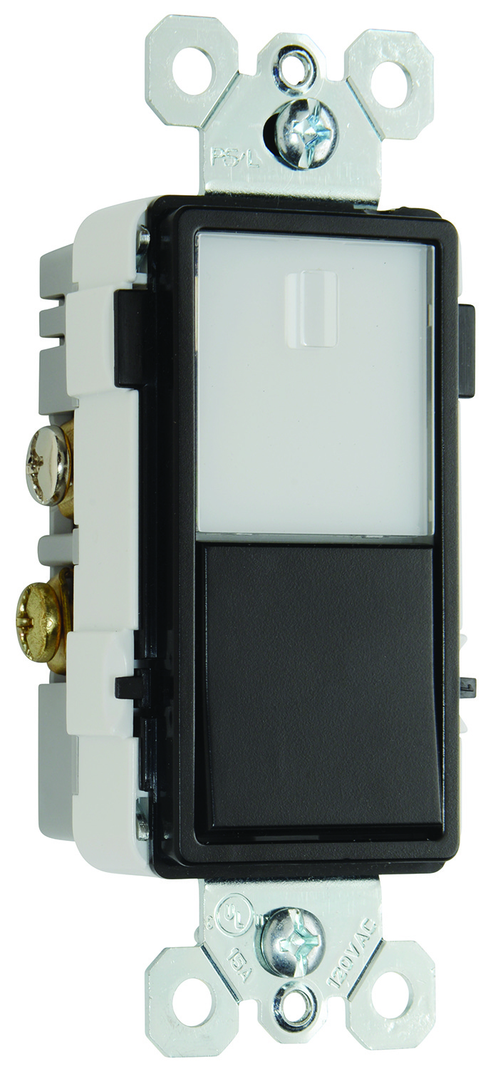 RADIANT NIGHT LIGHT + SP/3WAY SWITCH BK