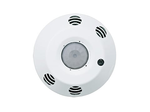 Line Voltage Ceiling Mount Vacancy Sensor.  Multi-Technology PIR/Ultrasonic. 1000 Sq. Ft. Coverage
