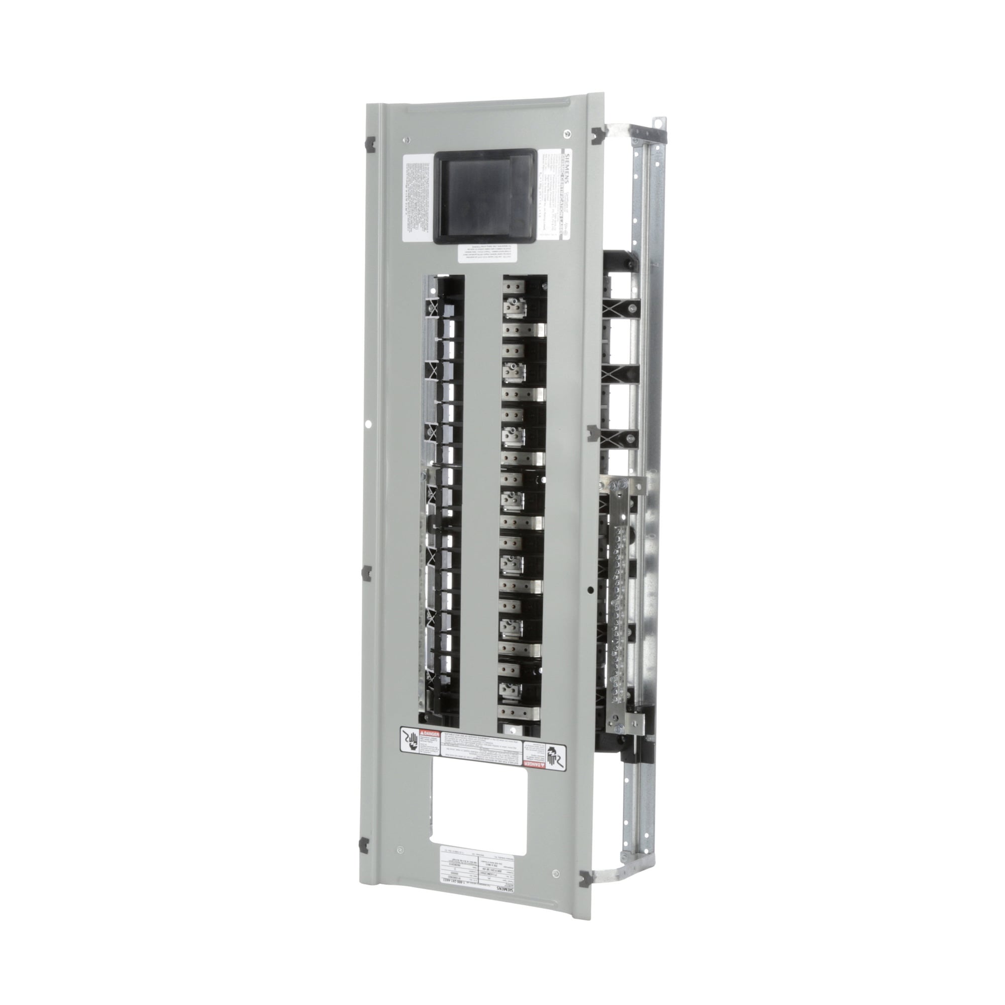  Low Voltage RP1 Unassembled Lighting Panel. Dimensions (H x W x D) IN 44.0 x 20.0 x 5.75. 3-Phase 4-Wire allows 42 circuits user selects Main Device (Lug/Breaker). Rated 208Y/120V (250A). Special features tin-plated aluminum main bus, subfeed space included