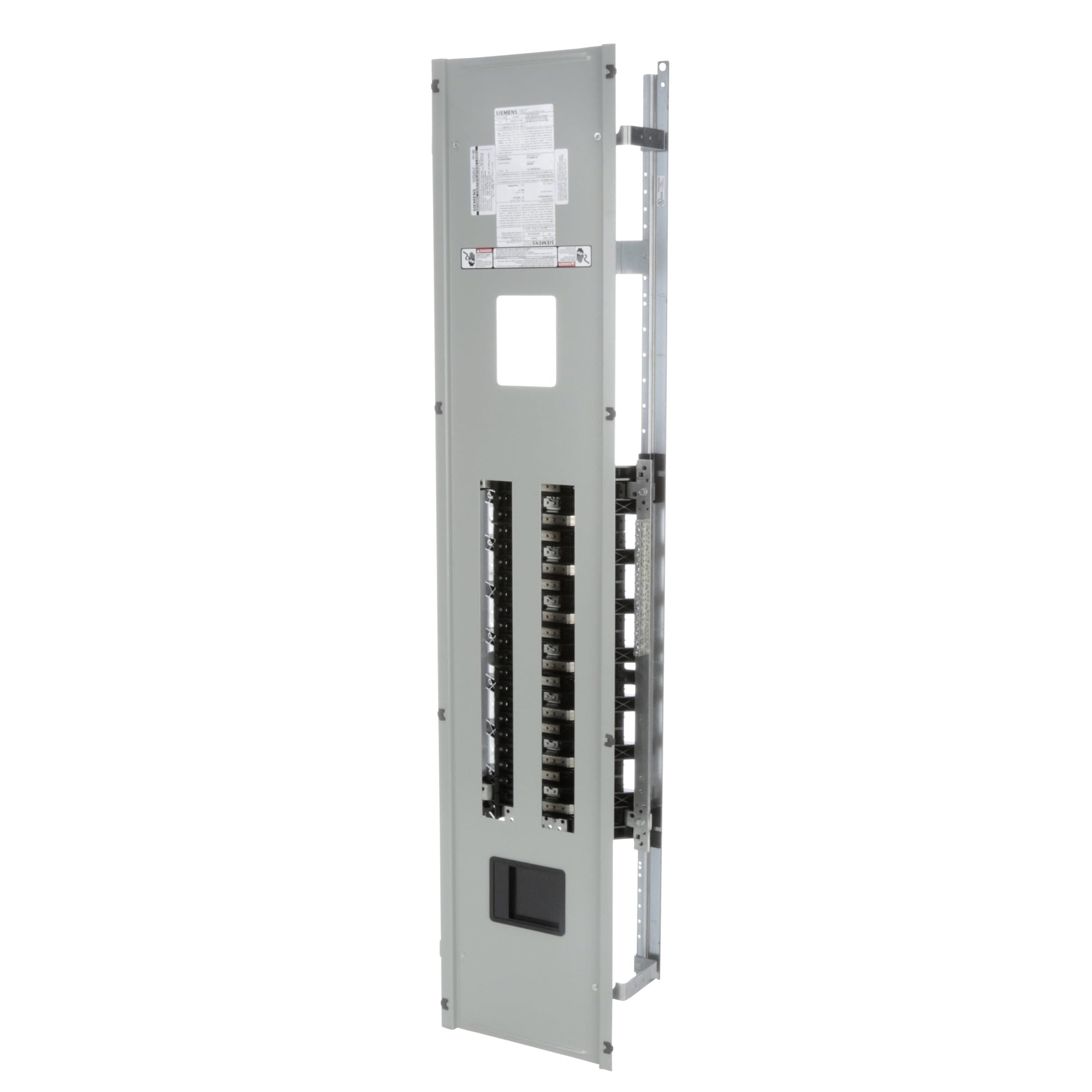  Low Voltage RP1 Unassembled Lighting Panel. Dimensions (H x W x D) IN 68.0 x 20.0 x 5.75. 3-Phase 4-Wire allows 42 circuits user selects Main Device (Lug/Breaker). Rated 208Y/120V (400A). Special features tin-plated aluminum main bus, subfeed space included