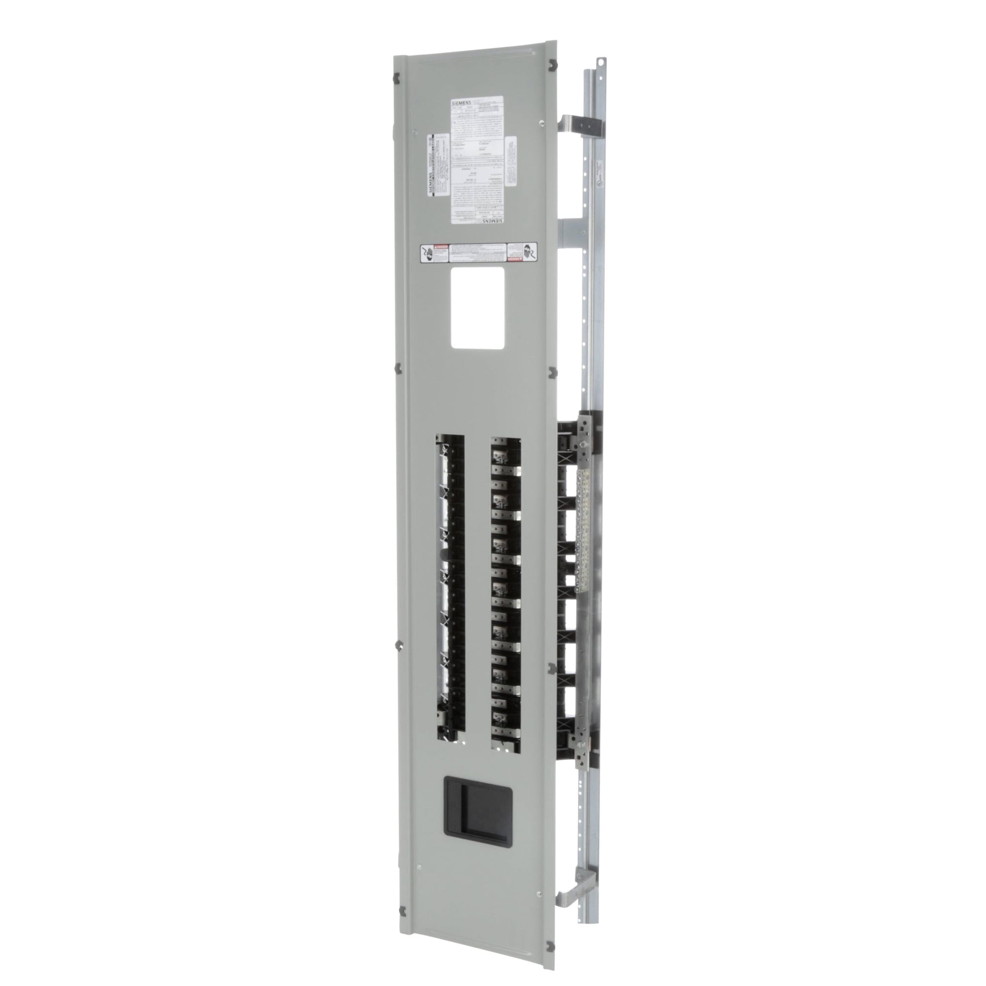  Low Voltage RP1 Unassembled Lighting Panel. Dimensions (H x W x D) IN 68.0 x 20.0 x 5.75. 3-Phase 4-Wire allows 42 circuits user selects Main Device (Lug/Breaker). Rated 208Y/120V (400A). Special features tin-plated copper main bus, subfeed space included
