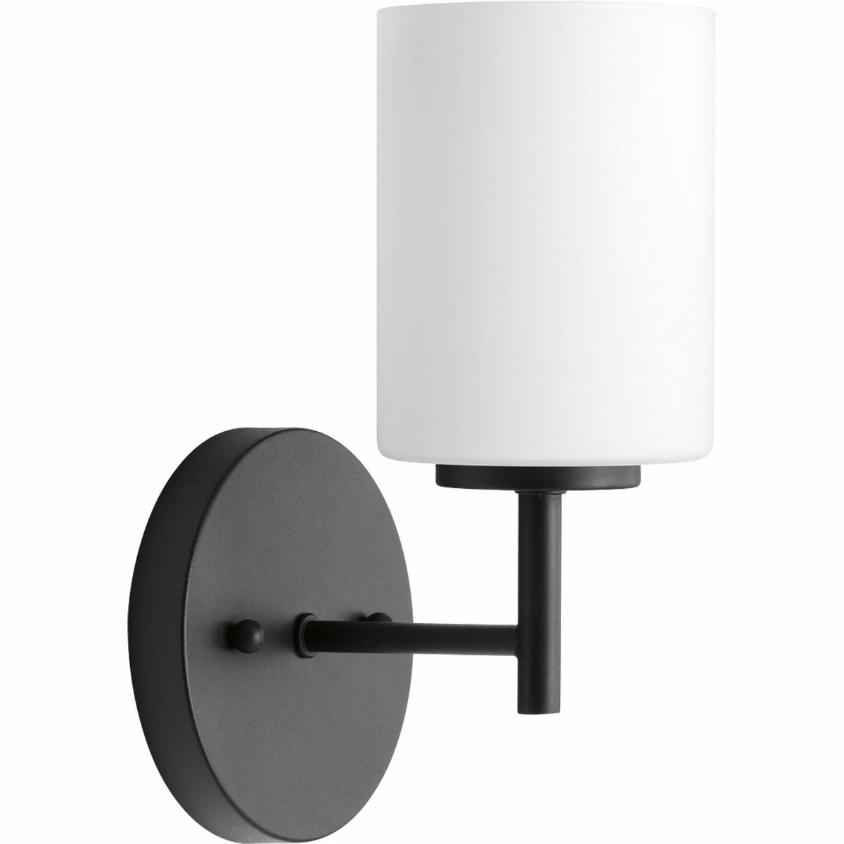 One-light wall bracket from the Replay Collection, smooth forms, linear details and a pleasingly elegant arm enhances a simplified modern look. Black finish.