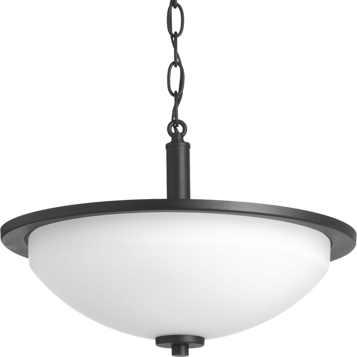 2-100W MED SEMI-FLUSH Black