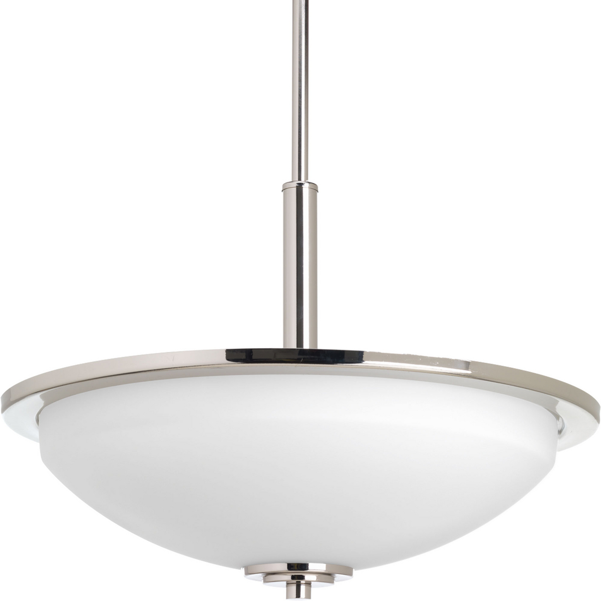 3-100W MED INV PENDANT Polished Nickel