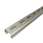 P4100T-10SS Shallow Slotted Strut Channel, 10 ft x 1-5/8 inch x 13/16 inch, Stainless Steel, 14 Gauge
