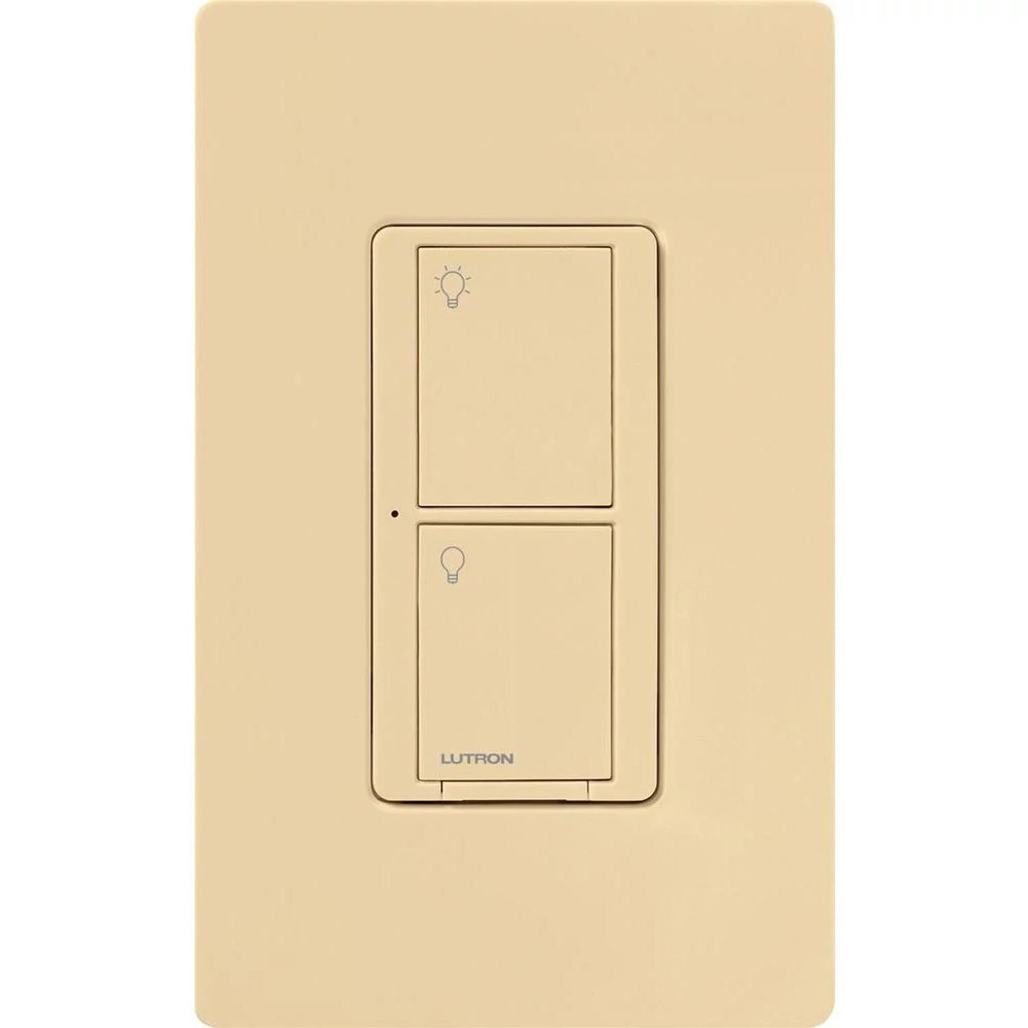 Caseta Wireless switch, 5A lighting or 3A fan, 120/277V in ivory