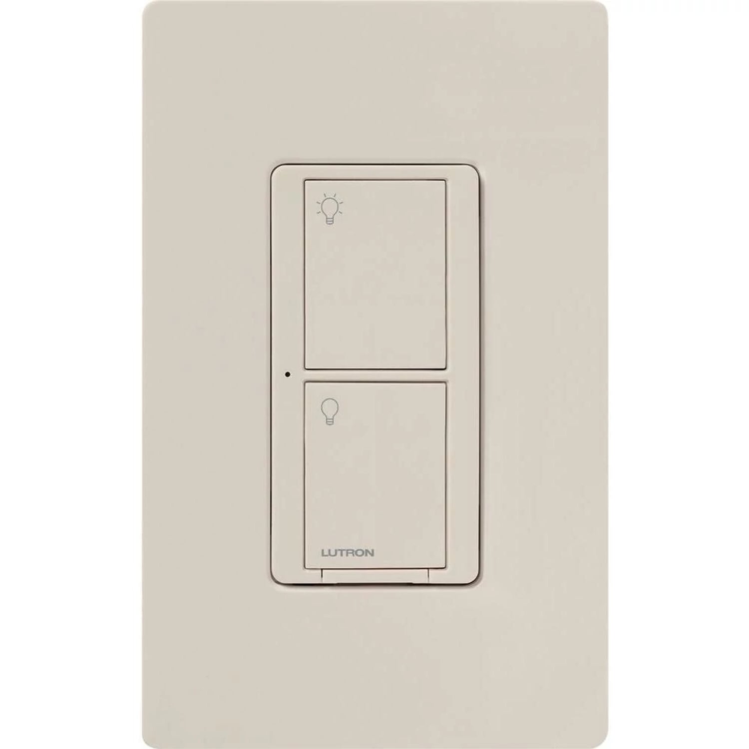 Caseta Wireless switch, 5A lighting or 3A fan, 120/277V in light almond