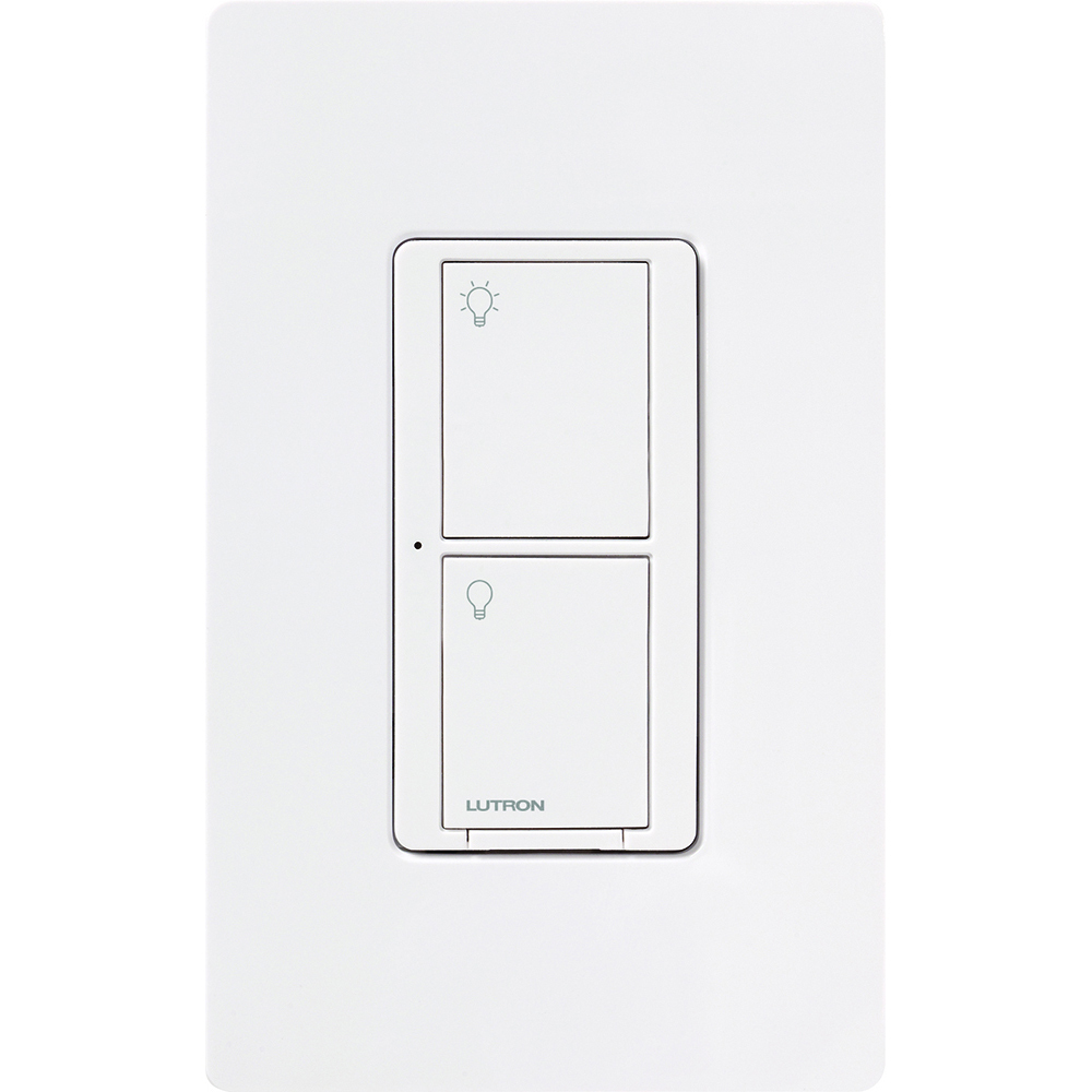 Caseta Wireless switch, 5A lighting or 3A fan, 120/277V in white