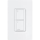 Caseta Wireless switch, 5A lighting or 3A fan, 120/277V in white