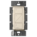 Lutron Caseta Wireless Smart Lighting Dimmer Switch, 120V, 150 W LED, Light Almond