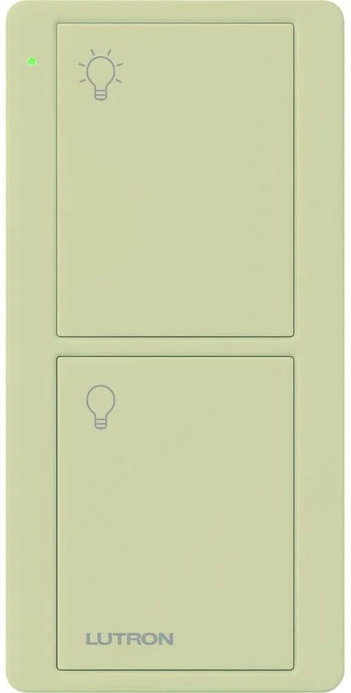 Lutron 2-Button Pico Smart Remote, with Light Icons - Ivory