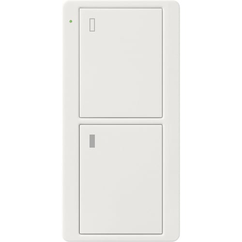 Lutron 2-Button Pico Smart Remote, with Appliance Icons - White