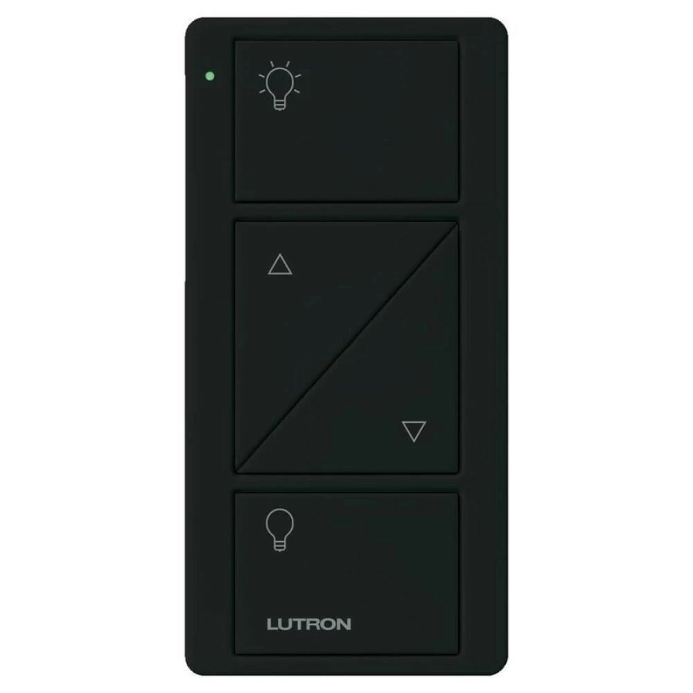 Lutron 2-Button with Raise/Lower, Pico Smart Remote, with Light Icons - Black