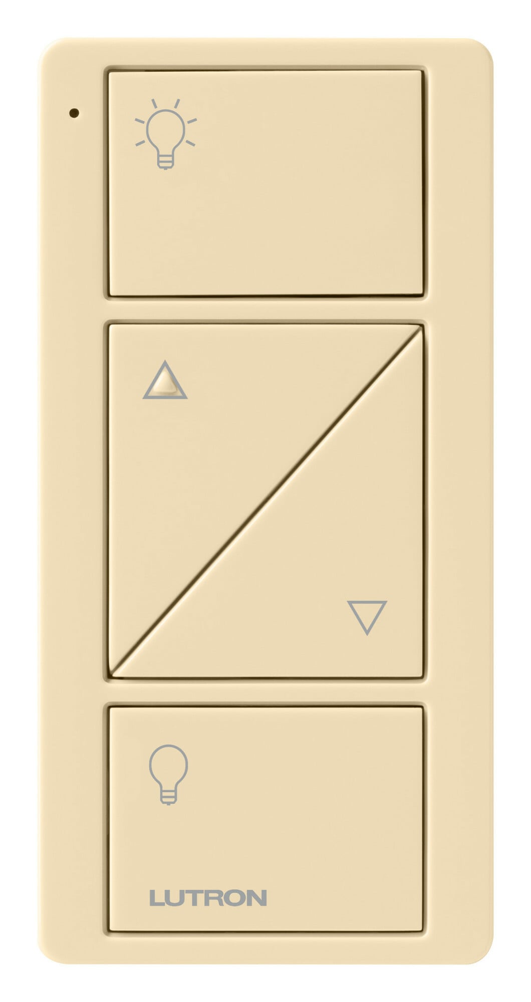 Lutron 2-Button with Raise/Lower, Pico Smart Remote, with Light Icons - Ivory