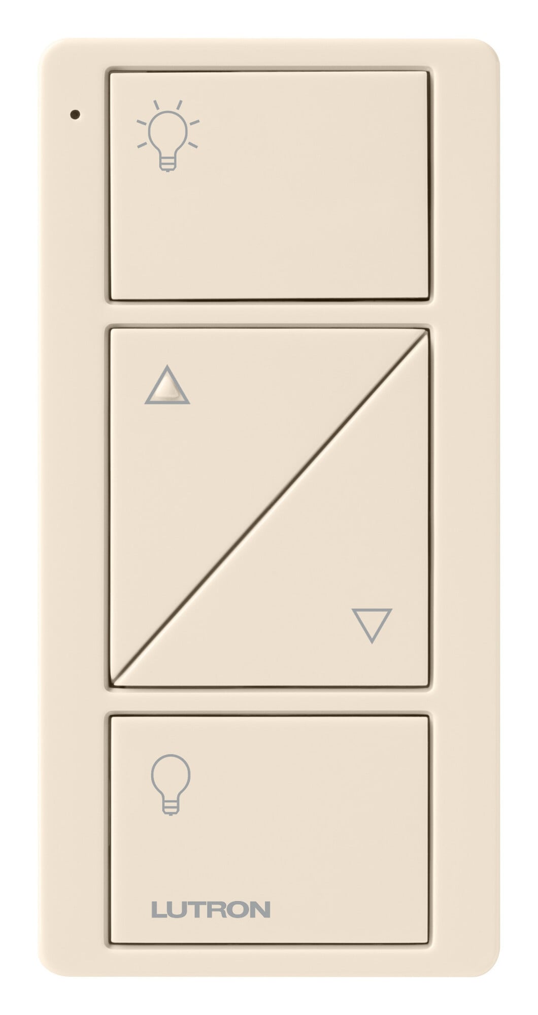 Lutron 2-Button with Raise/Lower, Pico Smart Remote, with Light Icons - Light Almond