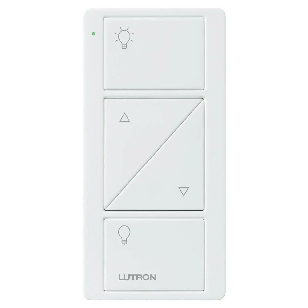 Lutron 2-Button with Raise/Lower, Pico Smart Remote, with Light Icons - White