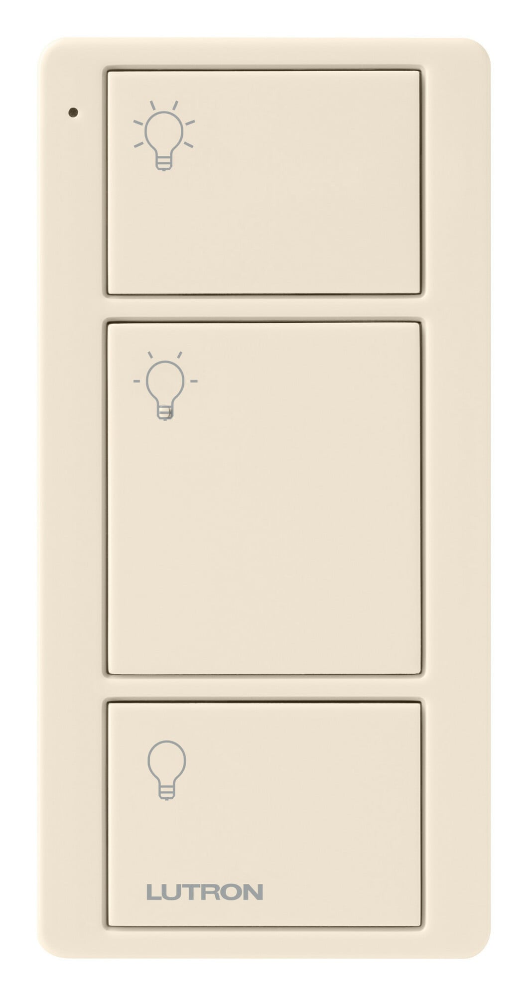 Lutron 3-Button Pico Smart Remote, with Light Icons - Light Almond