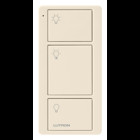 Lutron 3-Button Pico Smart Remote, with Light Icons - Light Almond
