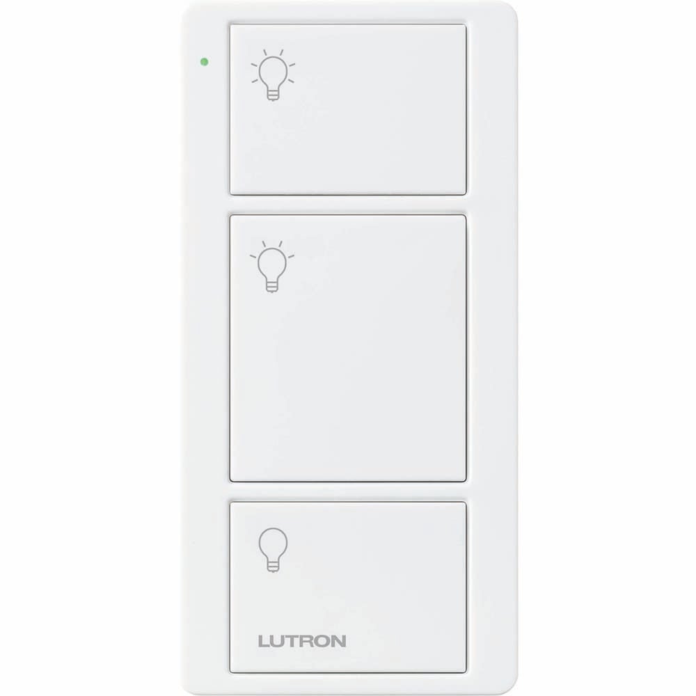 Pico Wireless Control, 3-button, light icons, in white