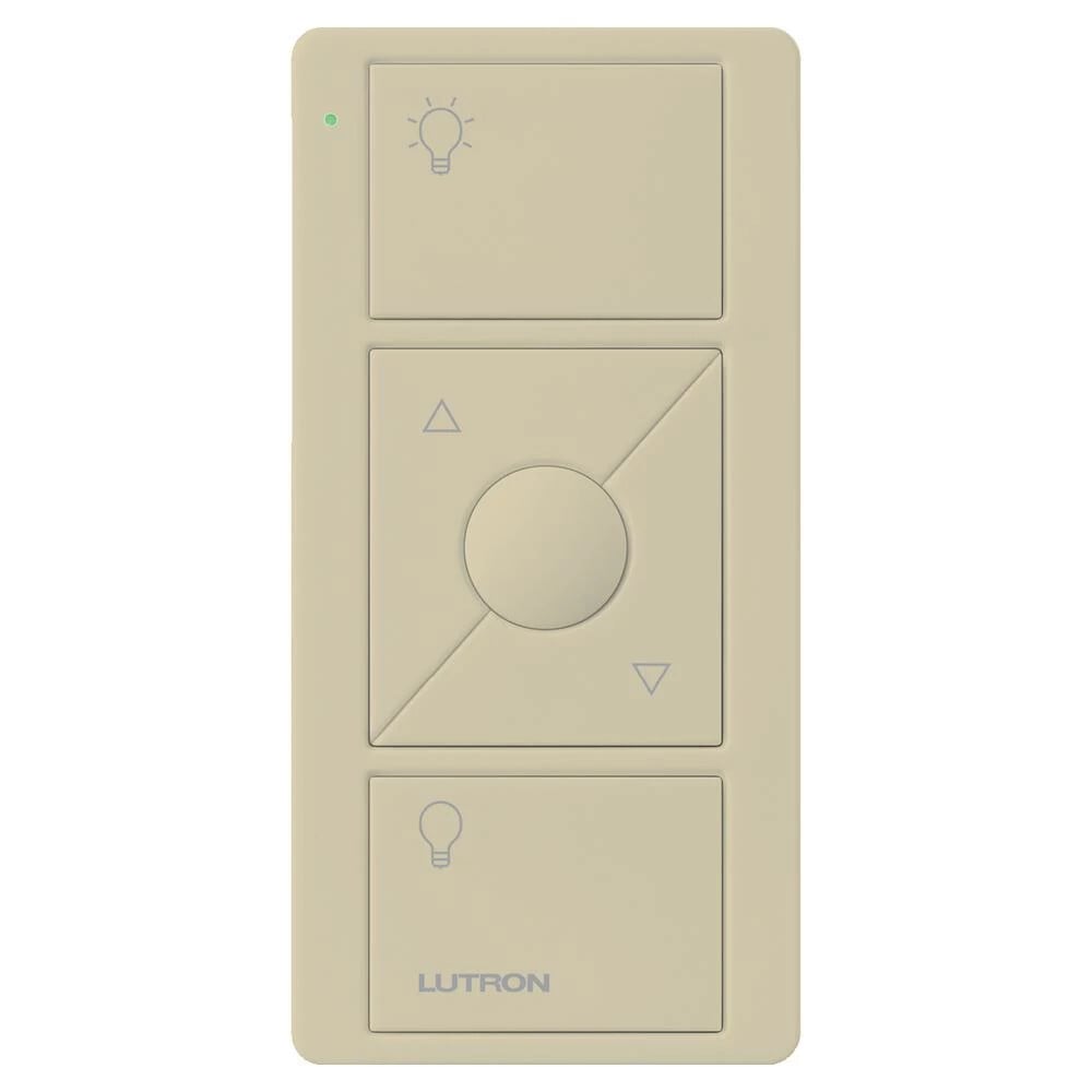 Lutron 3-Button with Raise/Lower and Preset, Pico Smart Remote, with Light Icons - Ivory