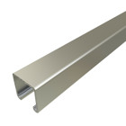 PS-200-10-SS Solid Strut Channel, 10 ft x 1-5/8 inch x 1-5/8 inch, Stainless Steel, 12 Gauge