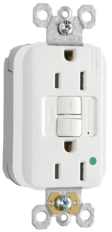 SELF TEST PTAIL GFCI HG REC 15A WH