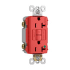 PlugTail Hospital-Grade 20A Self-Test GFCI Receptacle, Red