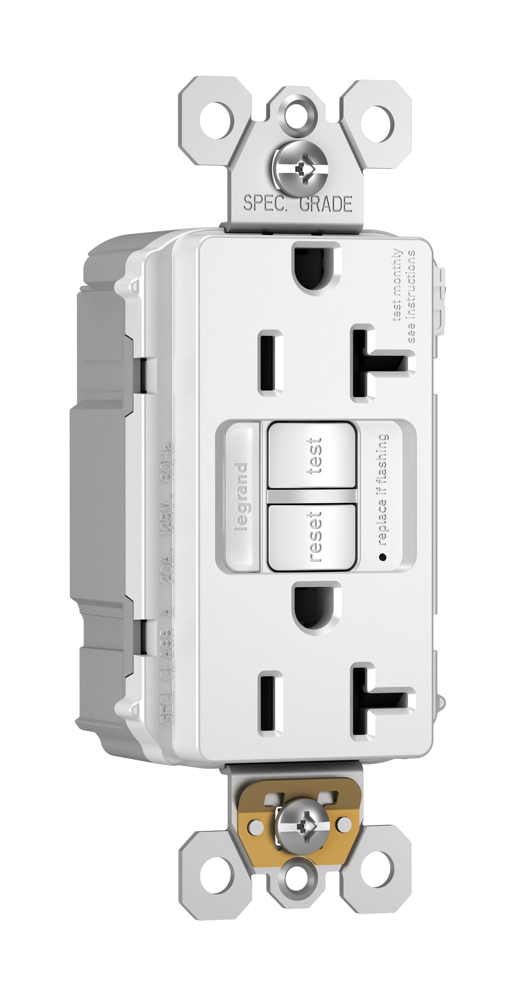 SELF TEST PT GFCI RCPT NTL TR 20A WH