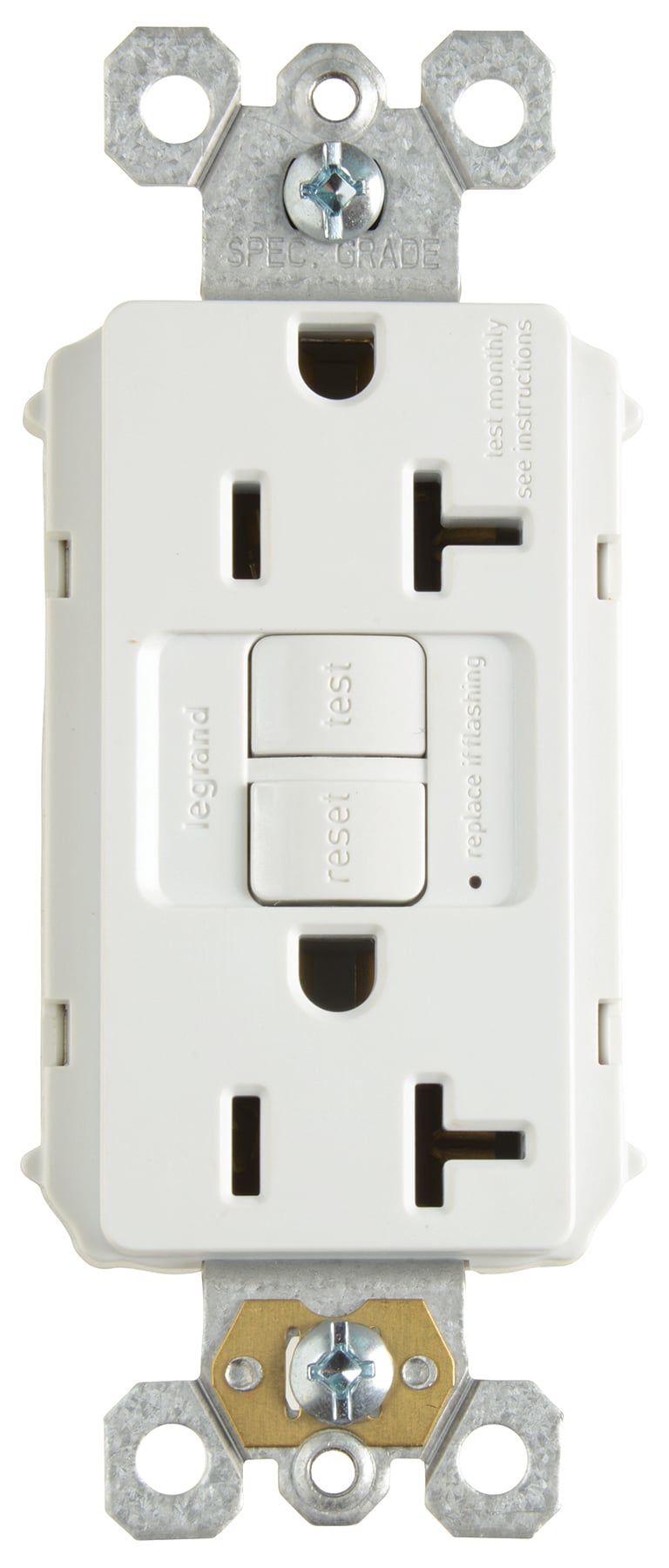 SELF TEST PLUGTAIL GFCI RECEP 20A RED
