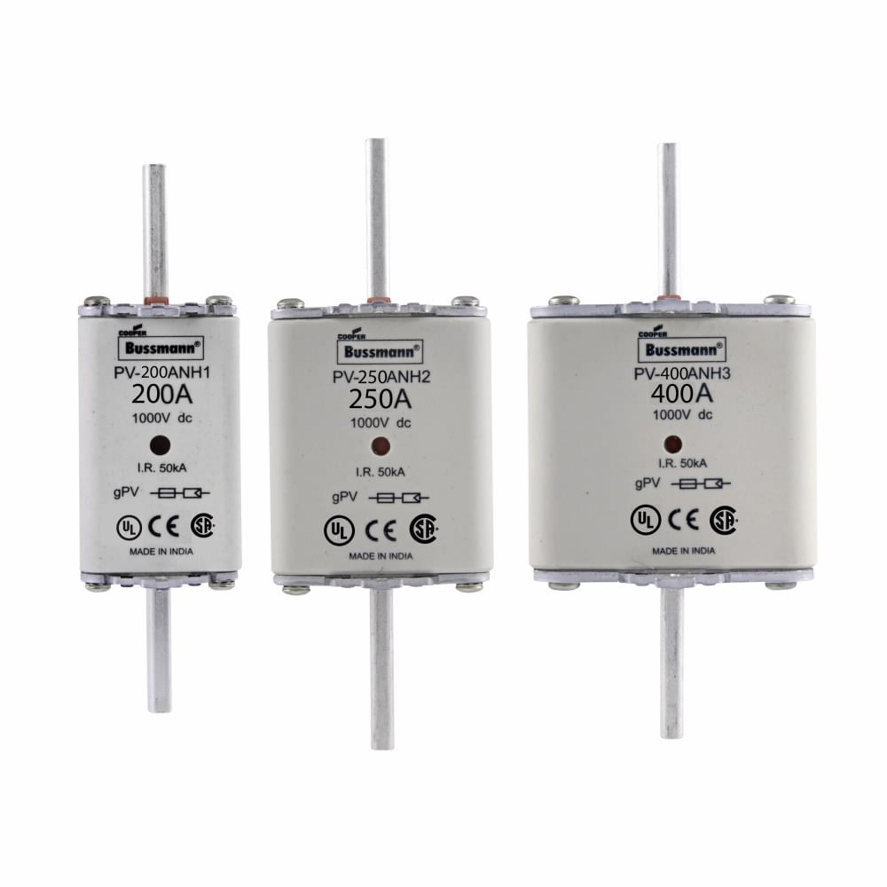 Fuse-link, high speed, 100 A, DC 1000 V, NH1, gPV, UL PV, UL, IEC, dual indicator, live gripping lugs