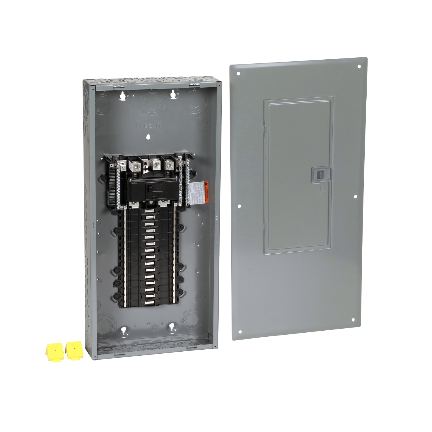 Load center, QO, 1 phase, 30 spaces, 30 circuits, 200A convertible main breaker, PoN, NEMA1, combo cover