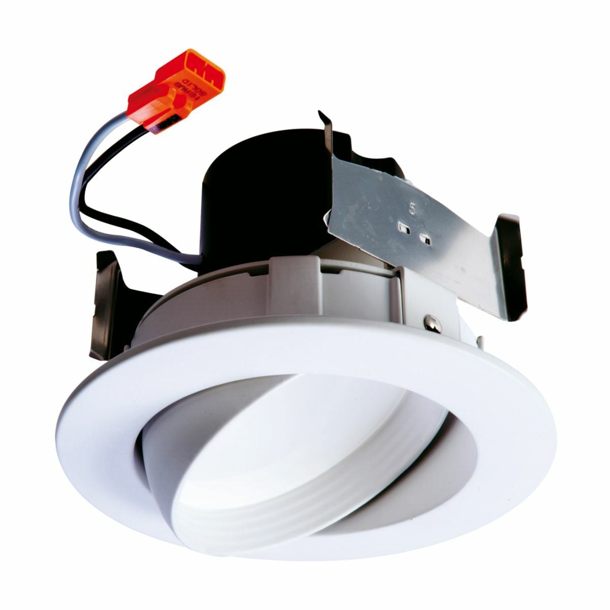 4" Retrofit Adjustable LED Module, 90CRI, 120V, 2700 K, Very Wide Flood, White