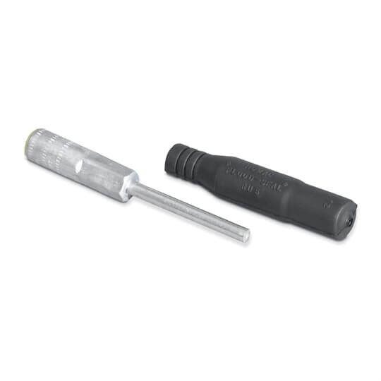 Flood-Seal Insulated Compression Pin Terminals, conductor size 1/0 Aluminum Stranded, 1/0 ACSR, 2 Copper Solid pin, installing dies -5/8-1,297,245,TW-TY,5/8 GOLD, length   2 inch