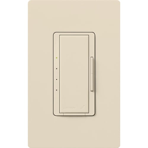 RadioRA 2 fan control, Multi-location/single-pole, 2A, neutral wire required in light almond