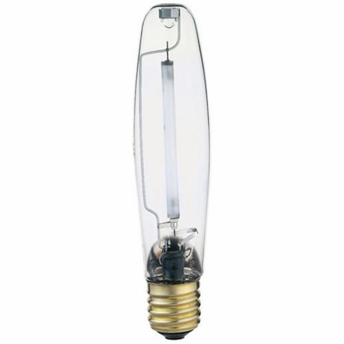 HID High Pressure Sodium Lamp, Designation: LU400, 400 WTT, ET18 Shape, E39 Mogul Base, Clear, 24000 HR, Lumens: 51000 LM Initial, 2100 DEG K Color Temperature, 22 CRI, 9-5/8 IN Length, 2-1/4 IN Diameter