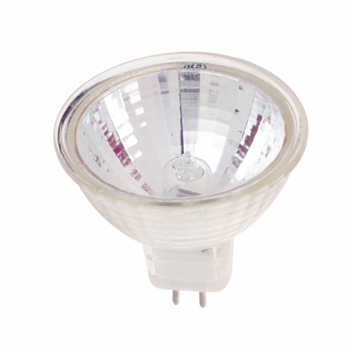 Halogen MR Lamp, Designation: 20MR11/NFL/C, 12 V, 20 WTT, MR11 Shape, GZ4 Sub Minature 2 Pin Base, C-6 Filament, 2000 HR, 24 DEG Beam Angle, 1-1/4 IN Length, 1-3/8 IN Diameter, Lumens: 450 CP Center Beam