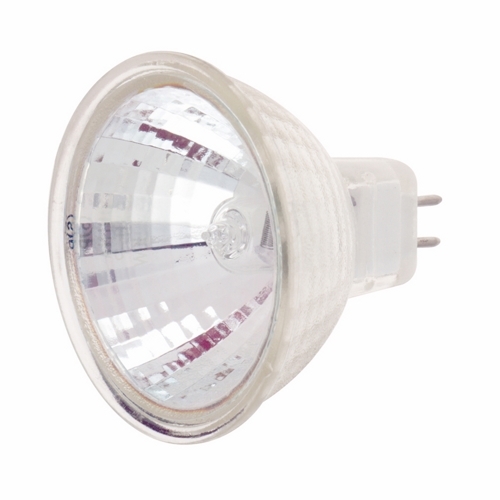 Halogen MR Lamp, Designation: 20MR16/NSP/C/24V, 24 V, 20 WTT, MR16 Shape, GU5.3/GX5.3 Miniature 2 Pin Round Base, C-8 Filament, 2000 HR, 9 DEG Beam Angle, 1-7/8 IN Length, 2 IN Diameter, Lumens: 2000 CP Center Beam